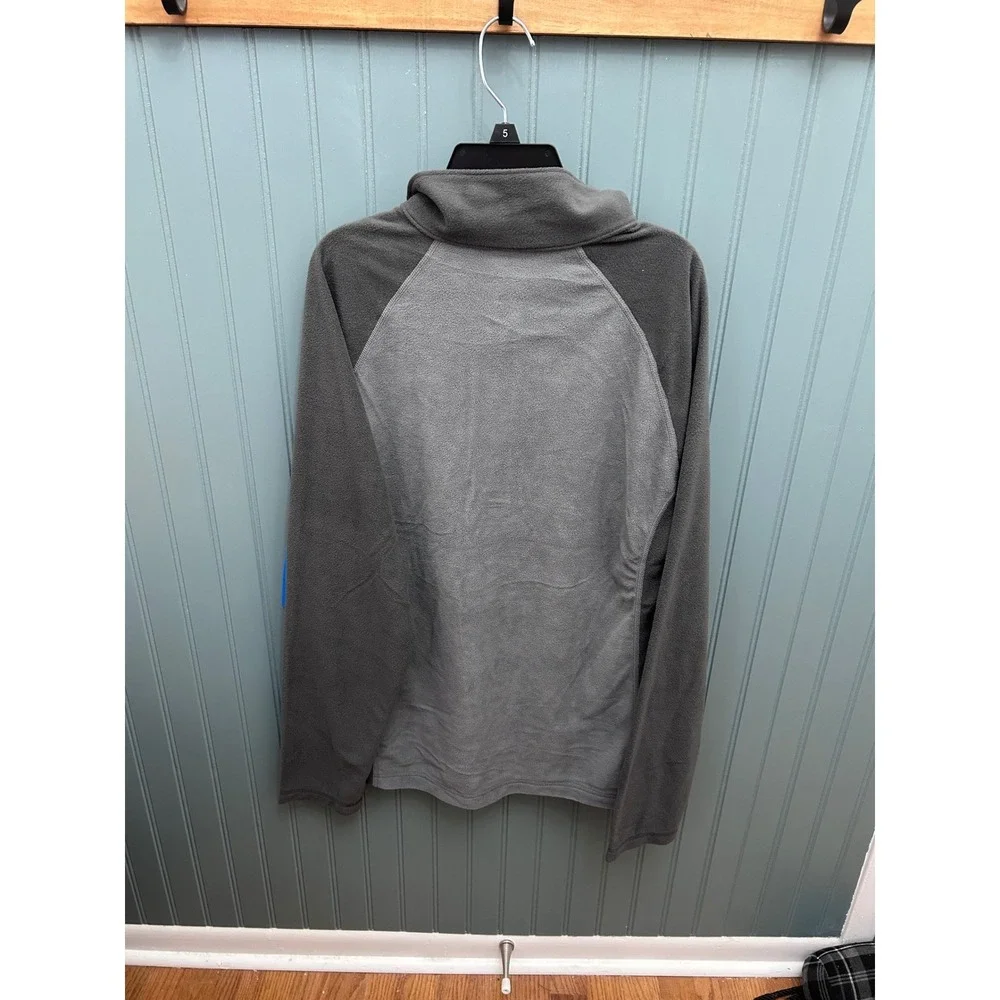 Columbia Mens Fleece‎ Half Zip Pullover Gray Size S